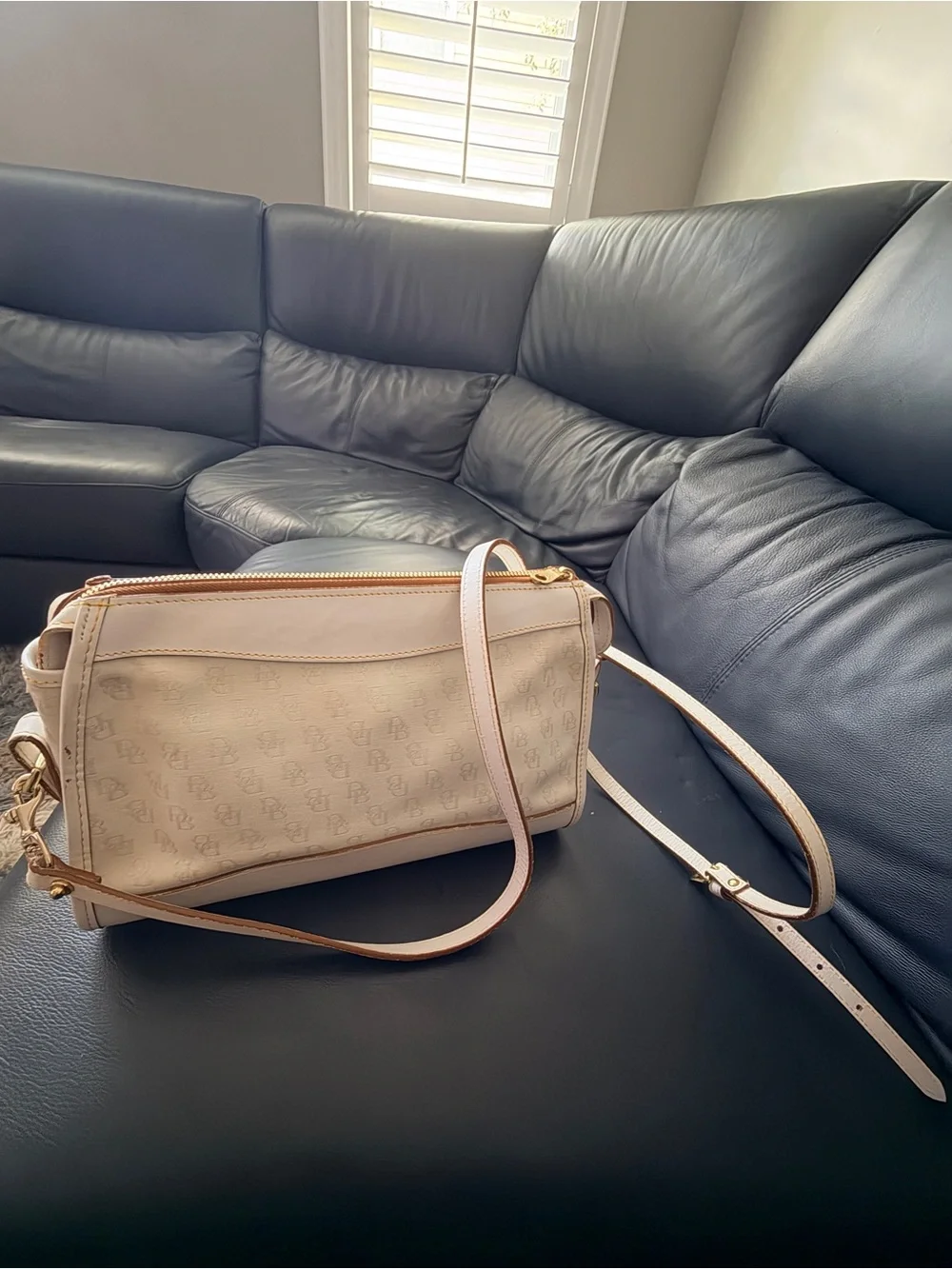 Dooney & Bourke Canvas/Leather Satchel Crossbody